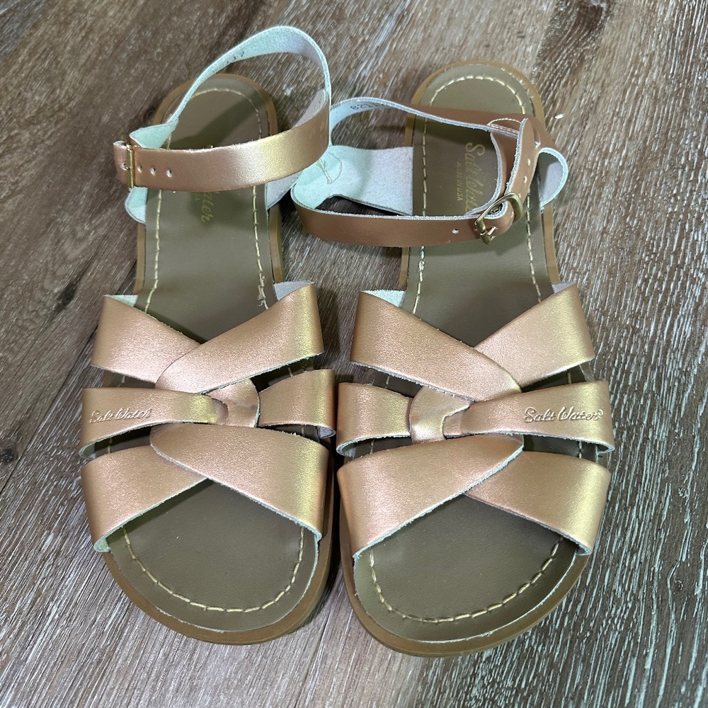 Women's Rose Gold Saltwater Sandals